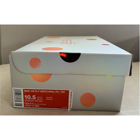 Nike Zoom Fly Mercurial Off-White Total Orange, 10.5, NEW main image 7